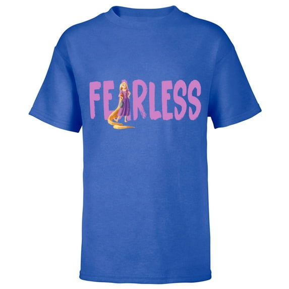 Disney Princess Rapunzel Fearless - Short Sleeve T-Shirt for Kids - Customized-Royal