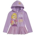 thumbnail image 1 of Disney Princess Rapunzel Fleece Zip Up Hoodie Dress Toddler to Big Kid, 1 of 4