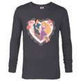 thumbnail image 1 of Disney Princess Rapunzel & Flynn Rider Valentine’s Day Heart - Long Sleeve T-Shirt for Men - Customized-Charcoal Heather, 1 of 5