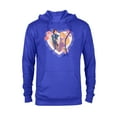 thumbnail image 1 of Disney Princess Rapunzel & Flynn Rider Valentine’s Day Heart - Pullover Hoodie for Adults - Customized-Royal, 1 of 5