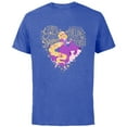 thumbnail image 1 of Disney Princess Rapunzel Follow Your Heart - Short Sleeve Cotton T-Shirt for Adults - Customized-Royal Heather, 1 of 5