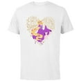 thumbnail image 1 of Disney Princess Rapunzel Follow Your Heart - Short Sleeve Cotton T-Shirt for Adults - Customized-White, 1 of 5