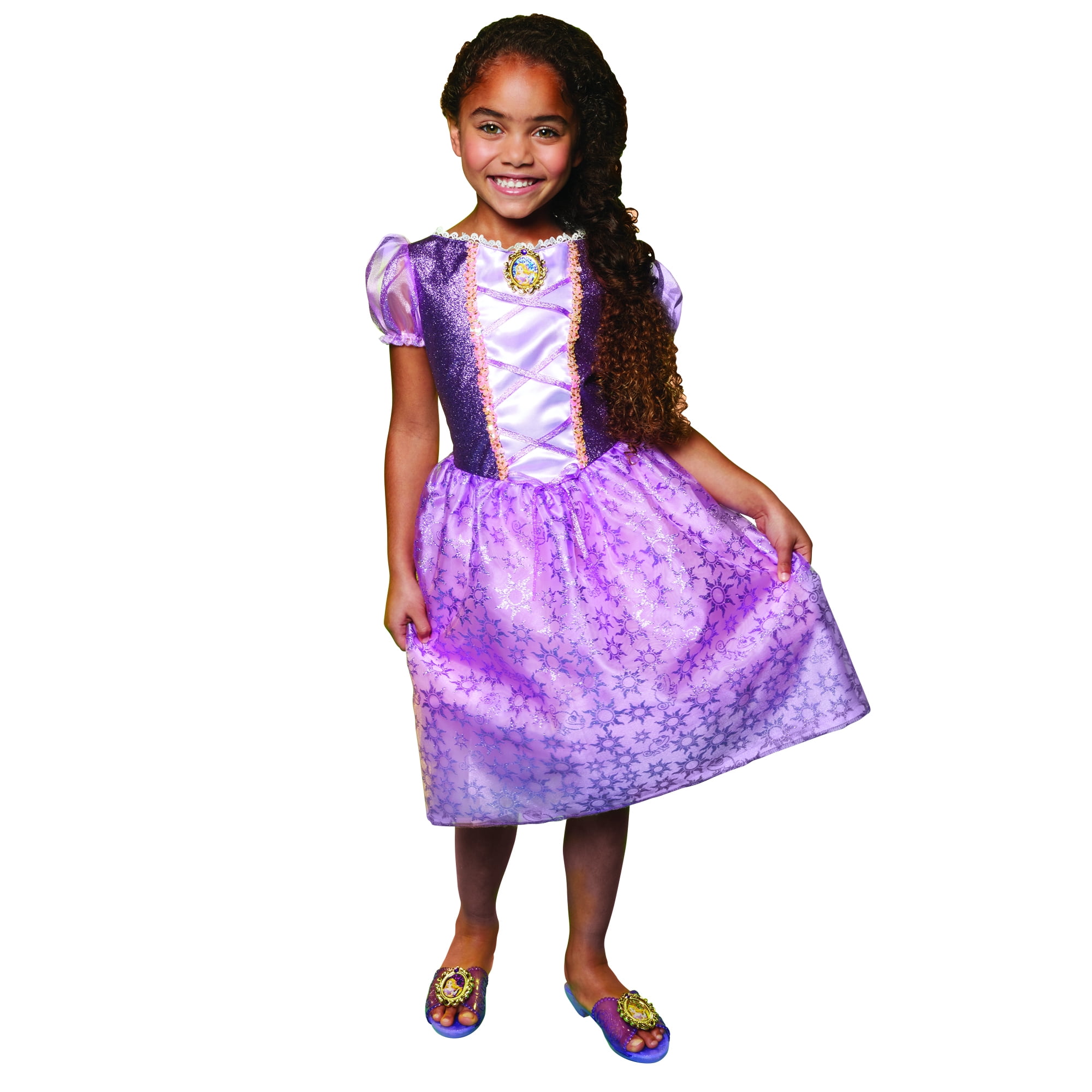 Disney Princess Rapunzel Glitter Bodice and Skirt Fashion Dress ...