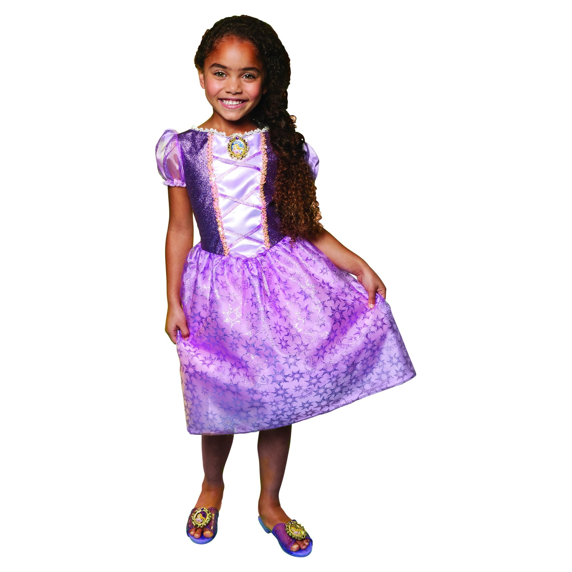 Disney Princess Rapunzel Glitter Bodice and Skirt Fashion Dress ...
