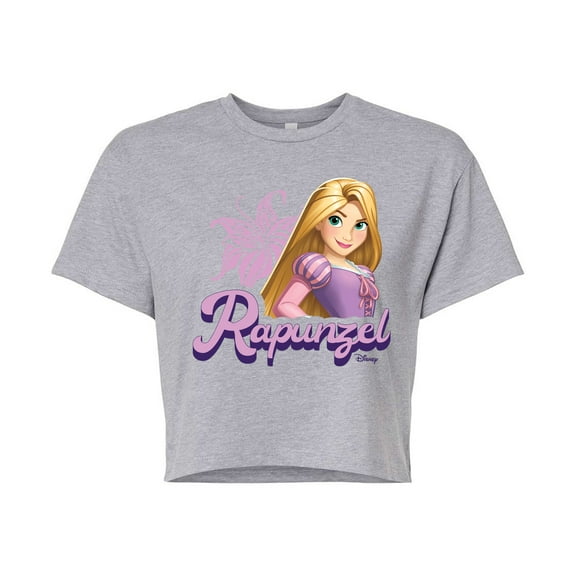 Disney Princess - Rapunzel Headshot - Junior's Cropped T-Shirt
