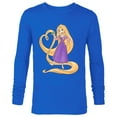 thumbnail image 1 of Disney Princess Rapunzel Heart and Pascal - Long Sleeve T-Shirt for Men - Customized-Royal, 1 of 5