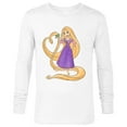 thumbnail image 1 of Disney Princess Rapunzel Heart and Pascal - Long Sleeve T-Shirt for Men - Customized-White, 1 of 5