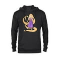 thumbnail image 1 of Disney Princess Rapunzel Heart and Pascal - Pullover Hoodie for Adults - Customized-Black, 1 of 5