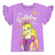 Disney Tangled Toddler Girls' Birthday Graphic T-Shirt Rapunzel Violet