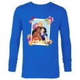 thumbnail image 1 of Disney Princess Rapunzel Moana Snow White Polaroid - Long Sleeve T-Shirt for Men - Customized-Navy, 1 of 5