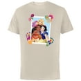 thumbnail image 1 of Disney Princess Rapunzel Moana Snow White Polaroid - Short Sleeve Cotton T-Shirt for Adults - Customized-Natural, 1 of 5