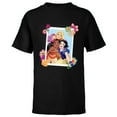 thumbnail image 1 of Disney Princess Rapunzel Moana Snow White Polaroid - Short Sleeve T-Shirt for Kids - Customized-Black, 1 of 5