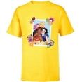 thumbnail image 1 of Disney Princess Rapunzel Moana Snow White Polaroid - Short Sleeve T-Shirt for Kids - Customized-Yellow, 1 of 5