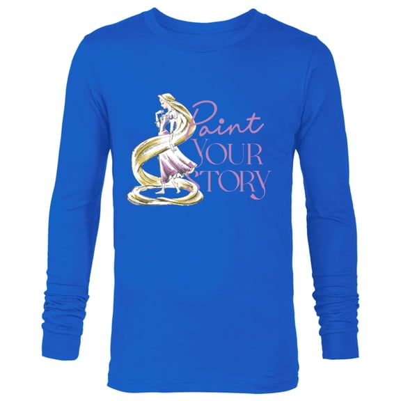 Disney Princess Rapunzel Paint Your Story - Long Sleeve T-Shirt for Men - Customized-Royal