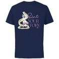 thumbnail image 1 of Disney Princess Rapunzel Paint Your Story - Short Sleeve Cotton T-Shirt for Adults - Customized-Navy, 1 of 5
