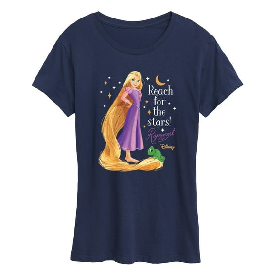 Disney Princess - Rapunzel Reach For The Stars  - Women's Short Sleeve Graphic T-Shirt