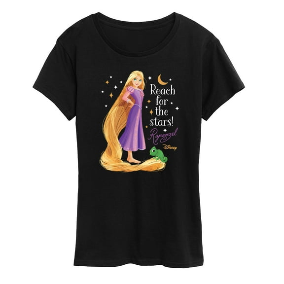 Disney Princess - Rapunzel Reach For The Stars  - Women's Short Sleeve Graphic T-Shirt