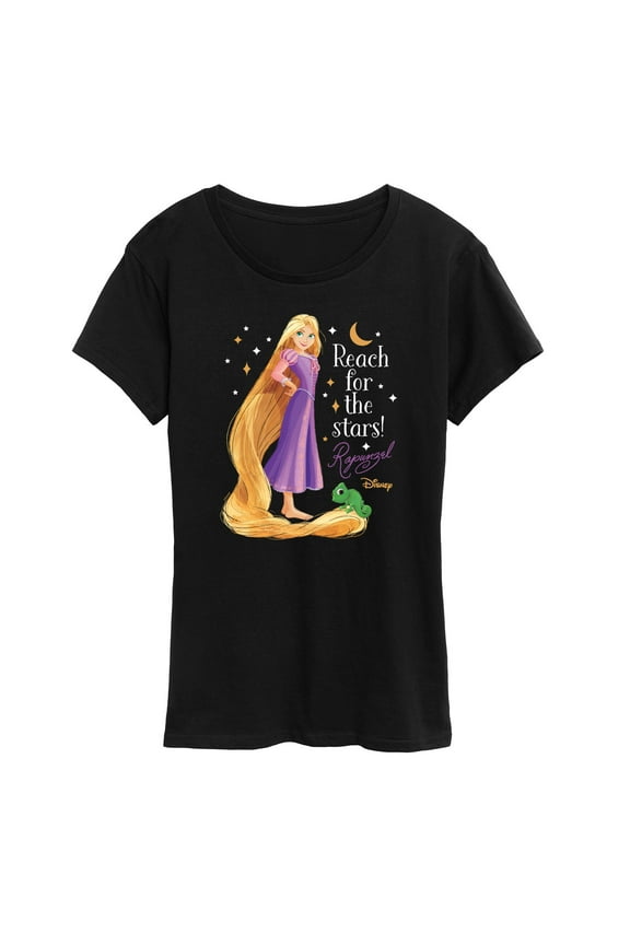 - Rapunzel Reach For The Stars - Women's Short Sleeve Graphic T-Shirt