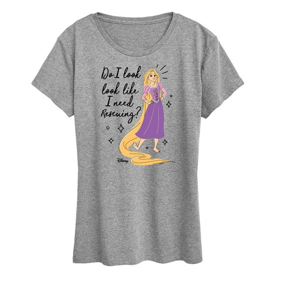 Disney Princess - Rapunzel Rescuing - Women's Short Sleeve Graphic T-Shirt