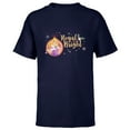 thumbnail image 1 of Disney Princess Rapunzel Royal and Bright Holiday Standard - Short Sleeve T-Shirt for Kids – Customized-Navy, 1 of 5