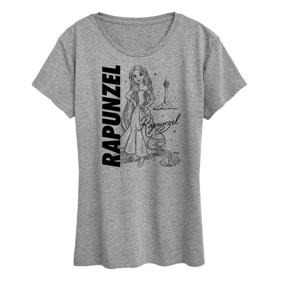 Disney Princess - Rapunzel Sketch - Women's Short Sleeve Graphic T-Shirt
