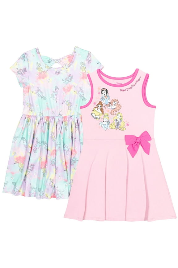 Princess Rapunzel Snow White Cinderella Big Girls 2 Pack Dresses Infant to Big Kid
