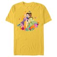 thumbnail image 1 of Disney Princess Rapunzel Snow White Tiana Spring Easter Eggs - Short Sleeve Blended T-Shirt for Adults - Customized-Yellow, 1 of 5