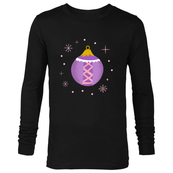 Disney Princess Rapunzel Tangled Holiday Christmas Ornament - Long Sleeve T-Shirt for Men - Customized-Black