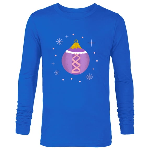 Disney Princess Rapunzel Tangled Holiday Christmas Ornament - Long Sleeve T-Shirt for Men - Customized-Navy