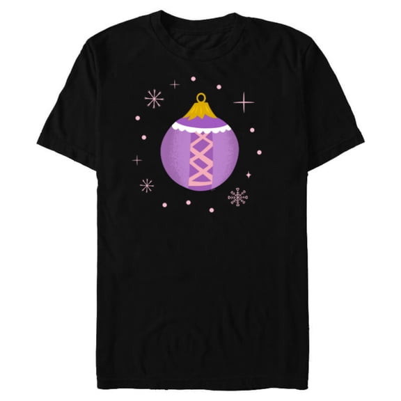 Disney Princess Rapunzel Tangled Holiday Christmas Ornament - Short Sleeve Blended T-Shirt for Adults - Customized-Black