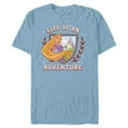 thumbnail image 1 of Disney Princess Rapunzel Tangled Life is an Adventure Crest - Short Sleeve Blended T-Shirt for Adults - Customized-Ocean Blue, 1 of 5