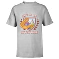 thumbnail image 1 of Disney Princess Rapunzel Tangled Life is an Adventure Crest - Short Sleeve T-Shirt for Kids - Customized-Athletic Heather, 1 of 5