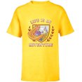 thumbnail image 1 of Disney Princess Rapunzel Tangled Life is an Adventure Crest - Short Sleeve T-Shirt for Kids - Customized-Yellow, 1 of 5
