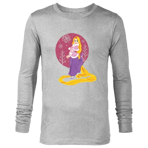 Disney Princess Rapunzel Tangled Winter Holiday Christmas - Long Sleeve T-Shirt for Men - Customized-Athletic Heather