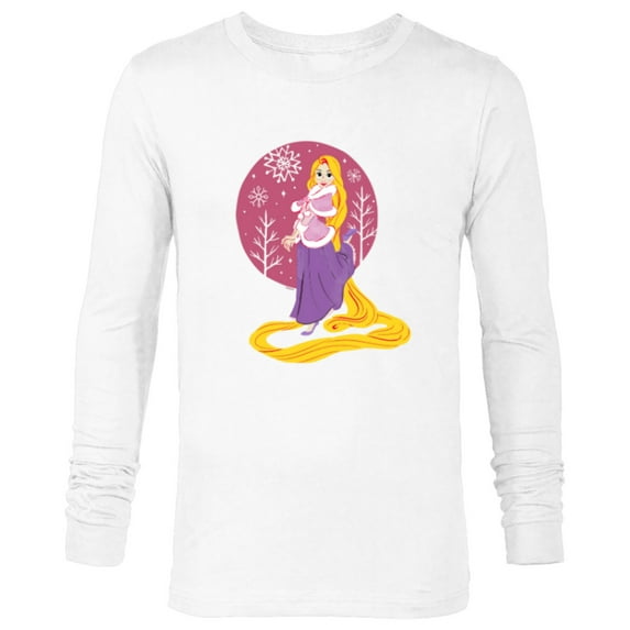 Disney Princess Rapunzel Tangled Winter Holiday Christmas - Long Sleeve T-Shirt for Men - Customized-White