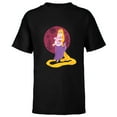 thumbnail image 1 of Disney Princess Rapunzel Tangled Winter Holiday Christmas - Short Sleeve T-Shirt for Kids - Customized-Black, 1 of 5
