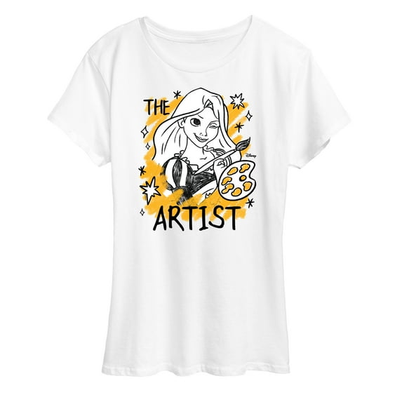 Disney Princess - Rapunzel The Artist - Women's Short Sleeve Graphic T-Shirt