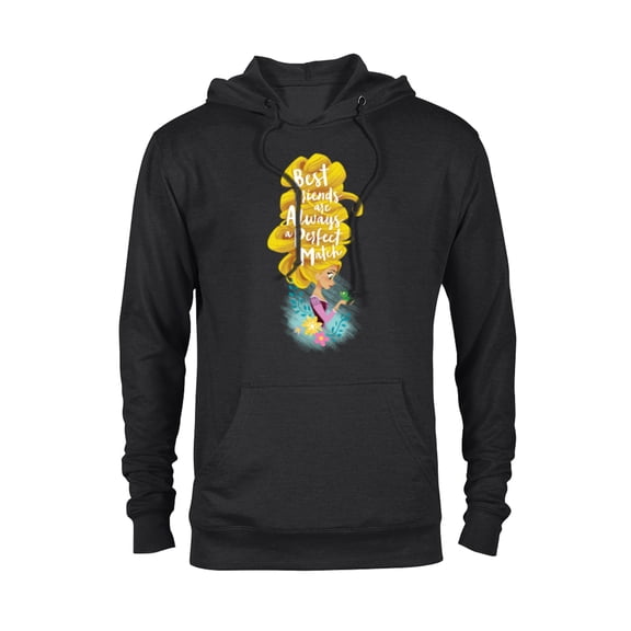 Disney Princess Rapunzel and Pascal Perfect Match - Pullover Hoodie for Adults - Customized-Black