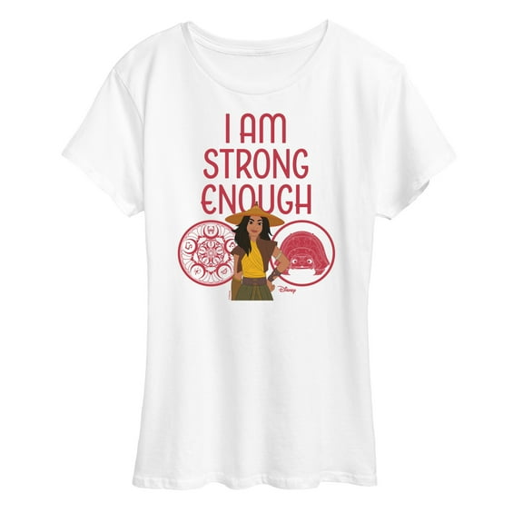 Disney Princess - Raya I Am Strong Enough - Women's Short Sleeve Graphic T-Shirt