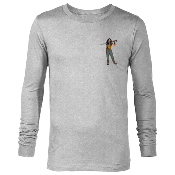 Disney Princess Raya Small Pose - Long Sleeve T-Shirt for Men - Customized-Athletic Heather