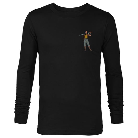 Disney Princess Raya Small Pose - Long Sleeve T-Shirt for Men - Customized-Black