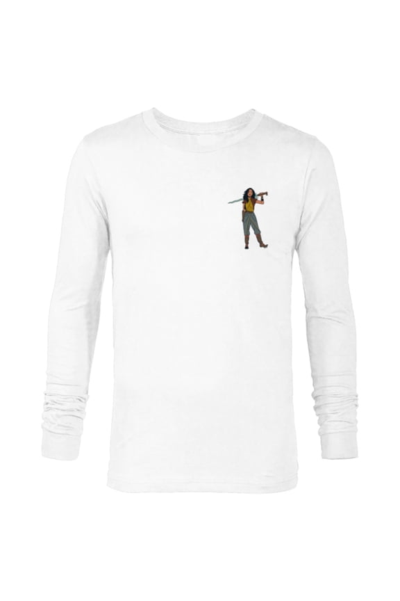 Princess Raya Small Pose - Long Sleeve T-Shirt for Men - Customized-White