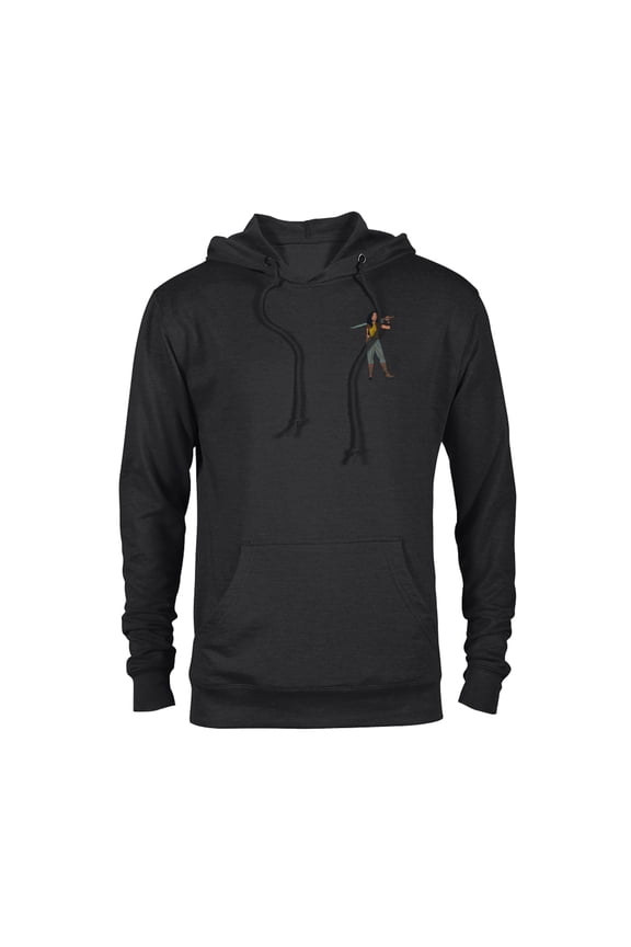 Princess Raya Small Pose - Pullover Hoodie for Adults - Customized-Black
