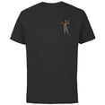 thumbnail image 1 of Disney Princess Raya Small Pose - Short Sleeve Cotton T-Shirt for Adults - Customized-Black, 1 of 5