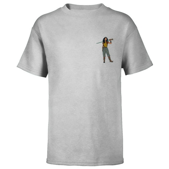 Disney Princess Raya Small Pose - Short Sleeve T-Shirt for Kids - Customized-Athletic Heather