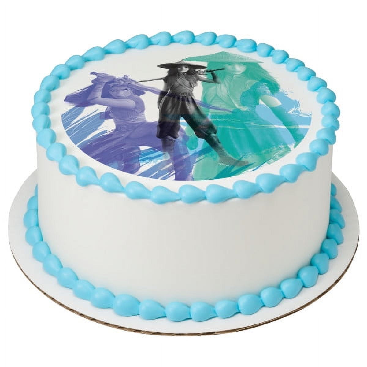 Disney Princess Raya and the Last Dragon Edible Image Cake Topper (8" Round)