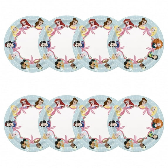 Disney Princess Round 7" Dessert Plates, 32ct