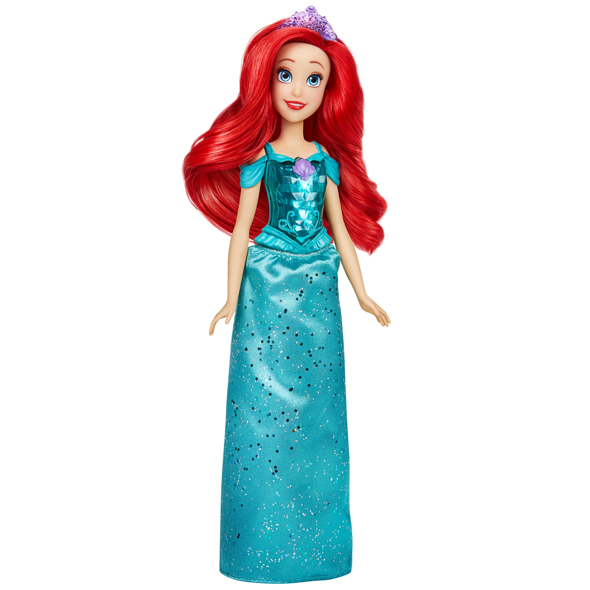  Mattel Disney Princess Ariel Fashion Doll, Sparkling Look with  Red Hair, Blue Eyes & Tiara Accessory : Toys & Games