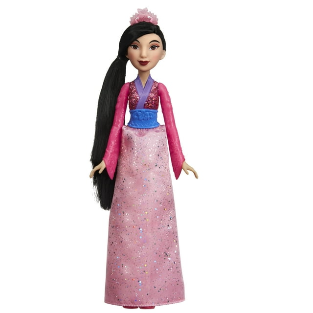 Disney Princess Royal Shimmer Mulan, with Sparkly Skirt, Tiara, Shoes, Ages 3+