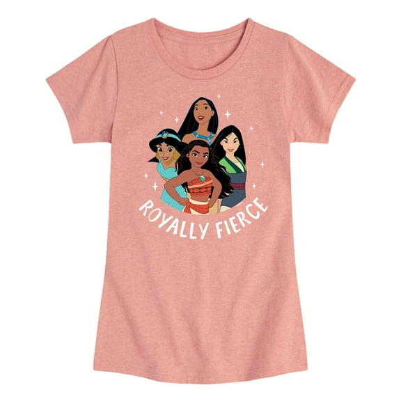 Disney Princess - Royally Fierce - Toddler And Youth Girls Short Sleeve Graphic T-Shirt
